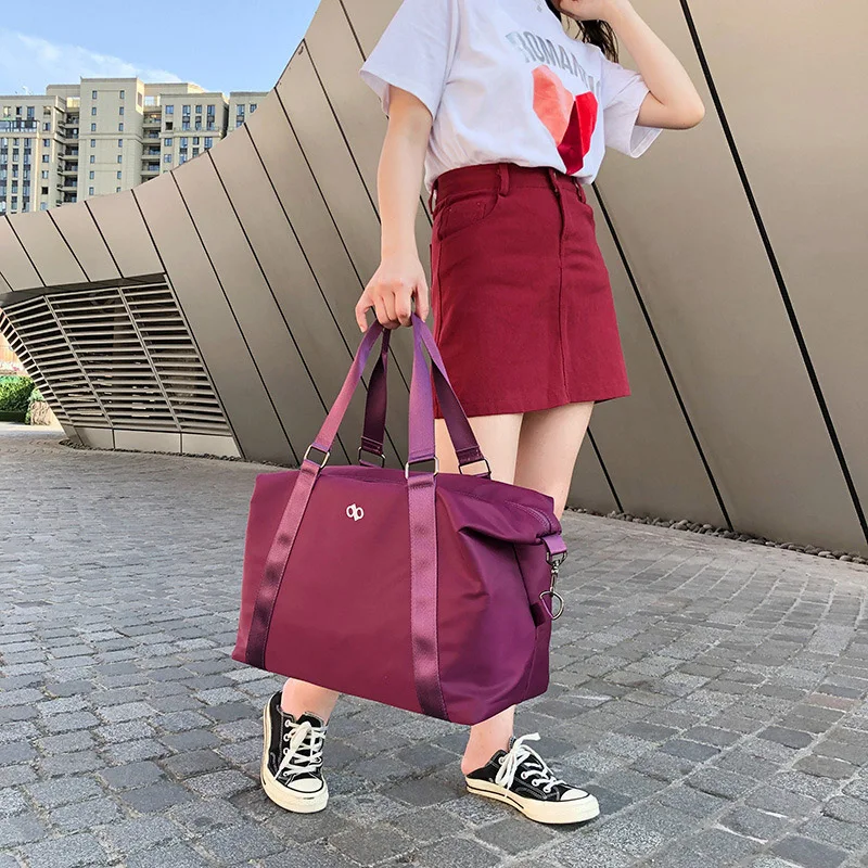 Модная сумка для фитнеса нейлоновая дорожная сумки путешествий и багажа женщин