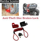 Противоугонный замок дисковых тормозов со стальной проволокой для электросамоката Xiaomi Mijia M365, скейтборда, колеса, блокировка дискового тормоза, самоката