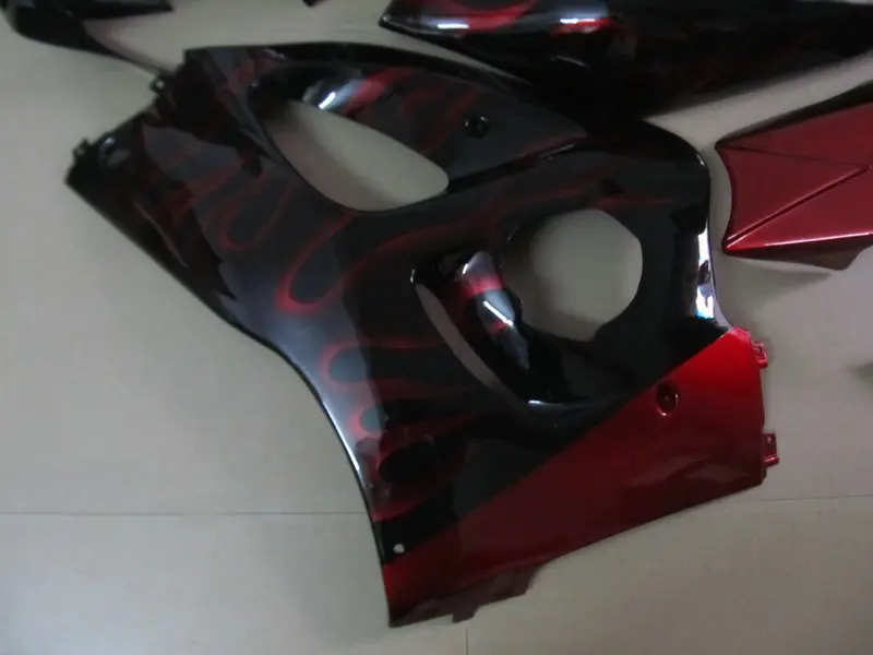 Комплект обтекателей для SUZUKI GSXR600 750 96 97 98 99 00 GSXR 600 GSXR750 1996 1999 2000 ABS Красный Пламя