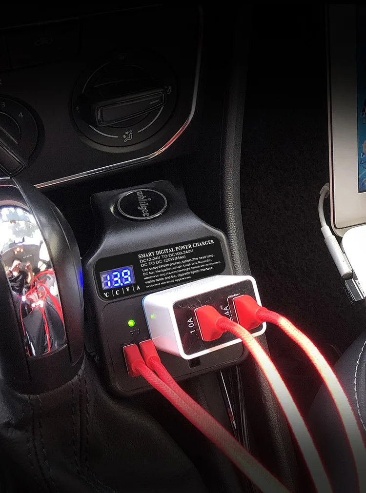 modeified sine wave Inverter 12/24V to 220V Vehicle Socket Charger Power Converter Vehicle Inverter 120W