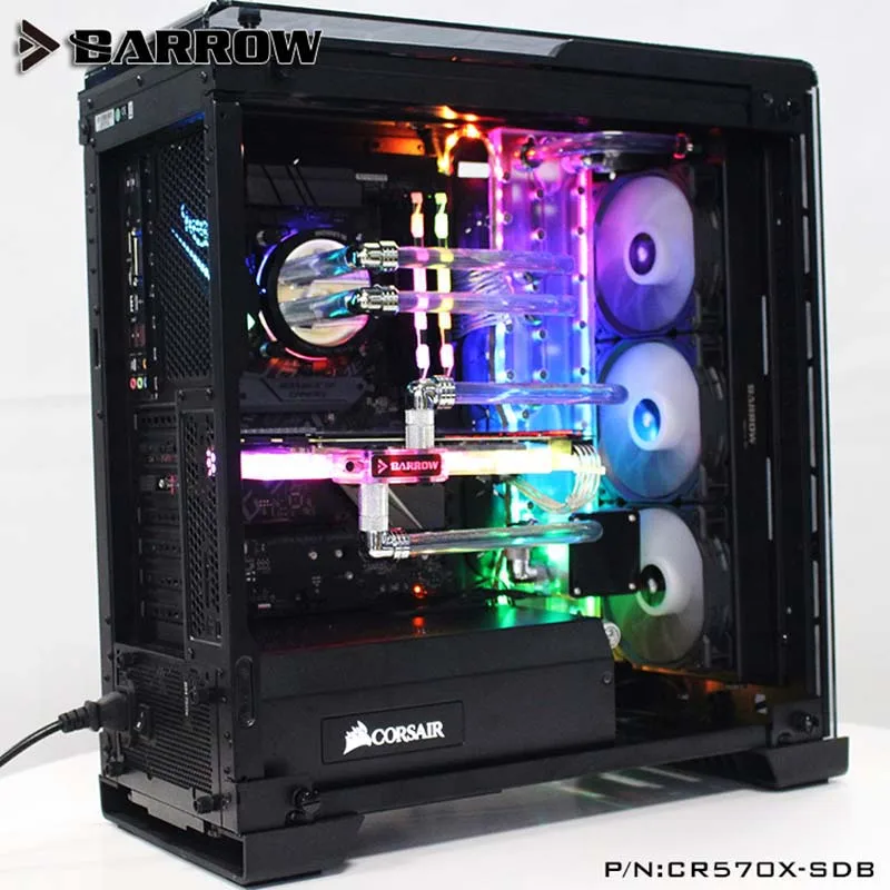 Водная пластина Barrow для CORSAIR 570X/500D чехол LRC2.0 кулер воды встроенный корпус
