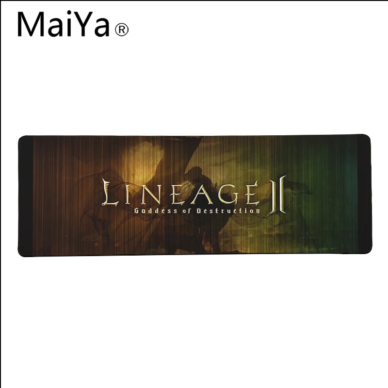 Maiya Высокое Качество Игровой Lineage 2 DIY дизайн игровой с узором коврик для мыши большой коврик для мыши клавиатуры коврик - Цвет: Lock Edge 30x80cm