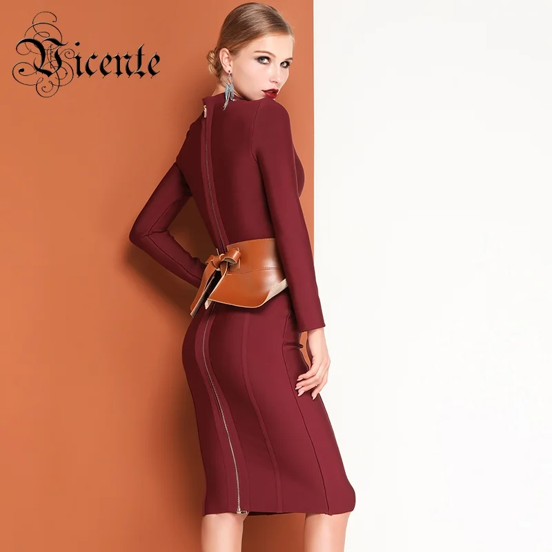 Лидер продаж Трендовое красное вино Длинное платье без рукавов с