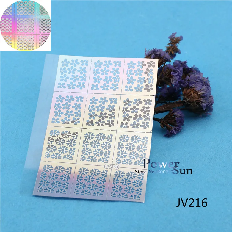 Горячая Распродажа Леопардовый Ягуар шаблон для ногтей Наклейка трафареты PWJV220