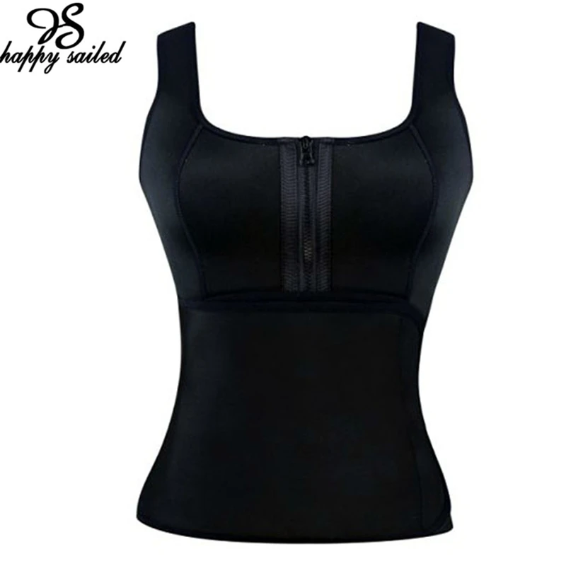 С днем Плавал Стройное Тело Shaper Женщины Черный Латекс Жилет Талии Корректирующее