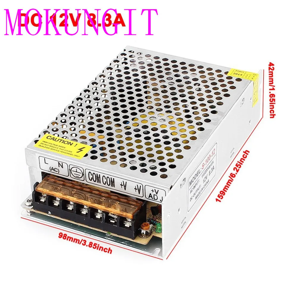 12V 8.3A 100W 110 V 220 трансформаторы адаптер высокого качества Безопасный драйвер для
