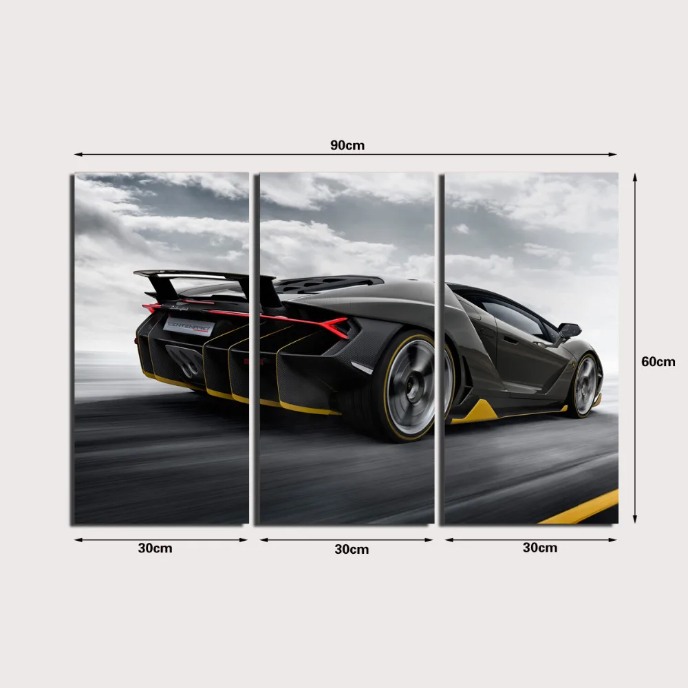 

3 Panel printed painting Car Painting Canvas Wall Art Picture Home Decoration Living Room Canvas Modern painting LS063
