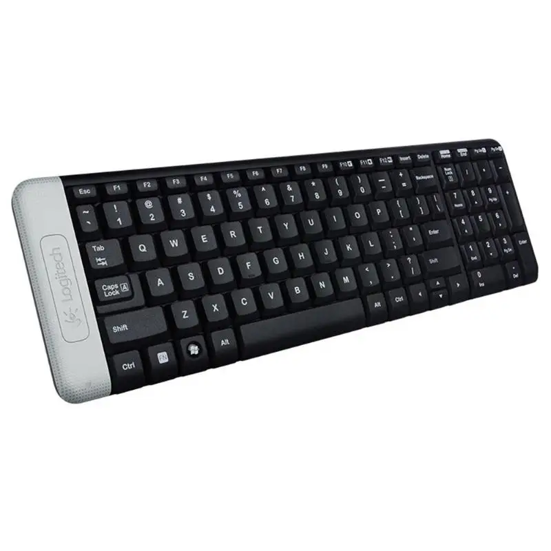 Logitech K230 немой Беспроводной Клавиатура 2,4 ГГц Офис клавиатура для ПК клавиатура для компьютера