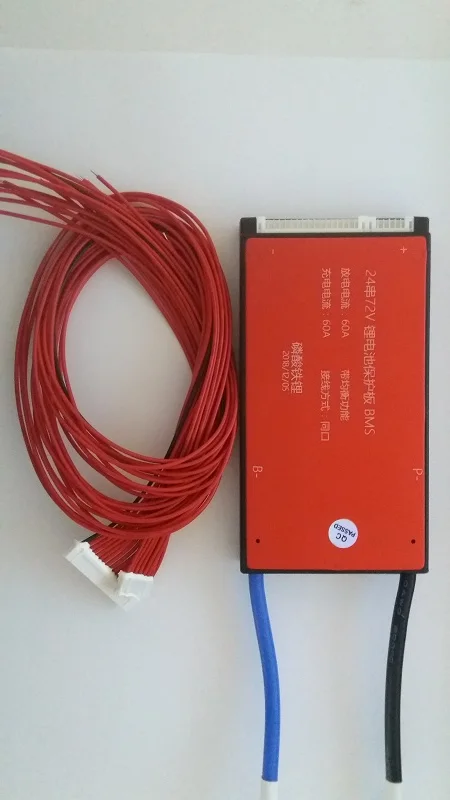 72 в LiFePO4 BMS 24 S 35A 45A 60A с балансом для литиевого железа фосфат Аккумулятор EV