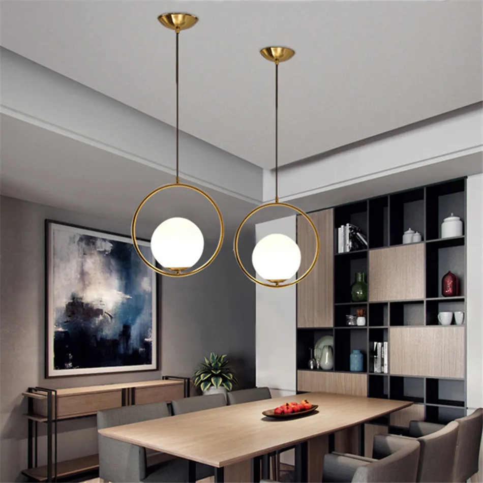 Nordic Loft Light Vintage Art Deco Master Bedroom Lamp Glass Bulb Pendant Tiffany Style Shades Modern Reading | Лампы и освещение