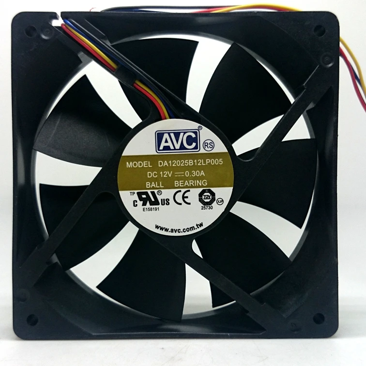 AVC 12 СМ ШИМ В 0.30A 4 линий DA12025B12LP005 вентилятор охлаждения|cooling fan|cooling fan 12v12v cooling |