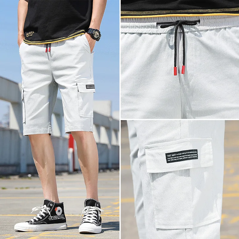 Summer Casual Shorts Men's Cotton Sports Five Points Seven Leisure And Fitness Loose Beach Pants | Мужская одежда