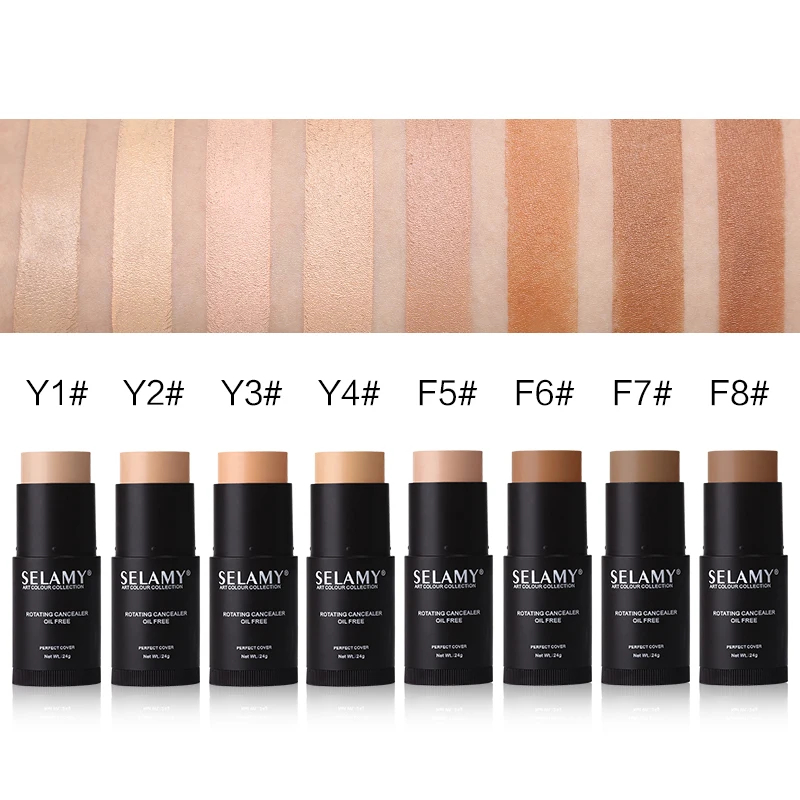 SELAMY New Brand 8 Color Rotating Concealer Oil Control Perfect Coverage 3D Face Base Contour Concealing Nude Foundation Makeup | Красота и