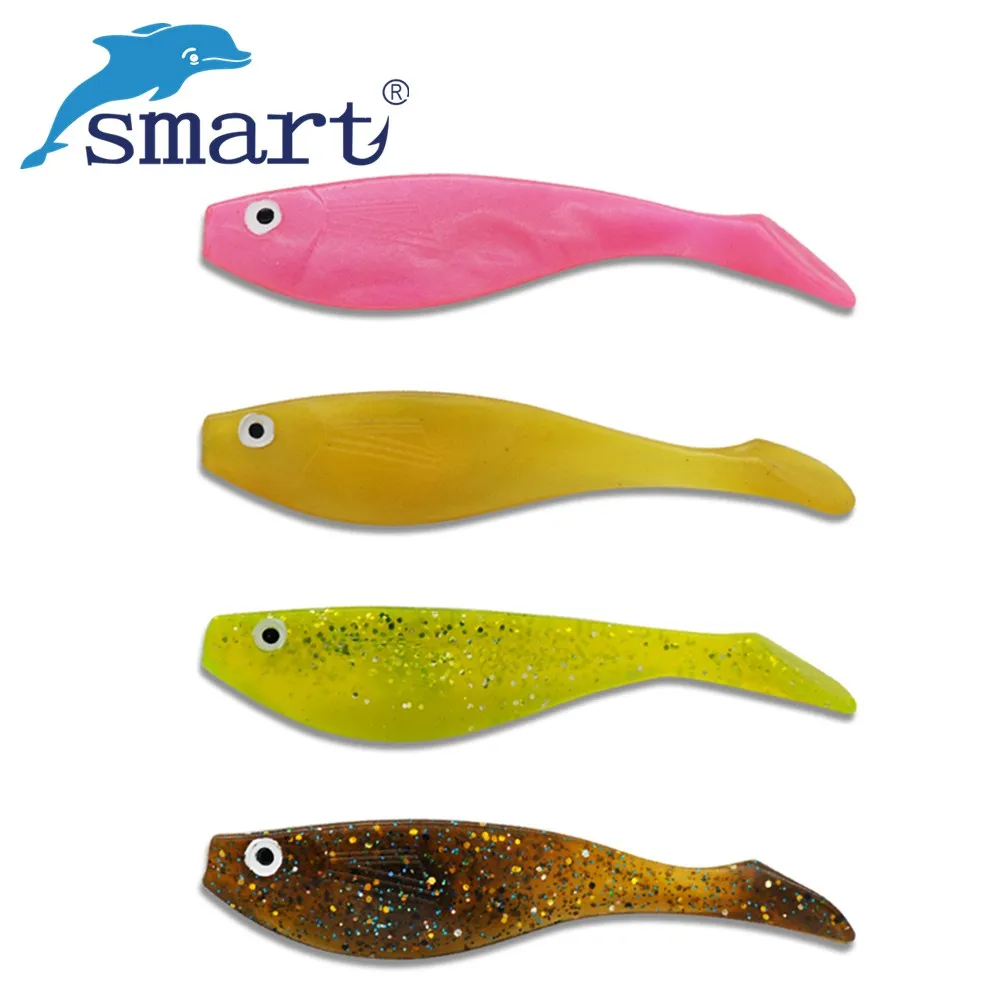 

Smart 6Pcs Soft Baits 7.1g/10cm 8g/10.5cm Silicone Soft Lure for Carp Fishing Saltwater Isca Artificial Wobblers Pesca Leurre