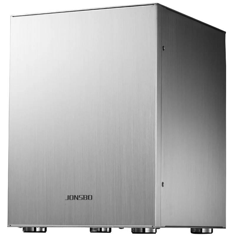 Серебристый алюминиевый чехол Jonsbo C2 для компьютера Mini ITX MATX Micro Atx USB3.0 игровой