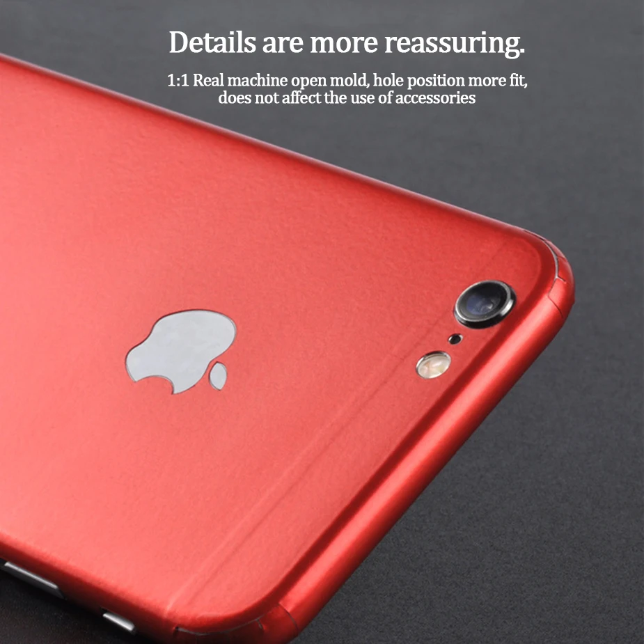 Прочная ПВХ наклейка для телефона s iPhone 8 6 6S 7 Plus задняя защитная пленка IPhone XS X