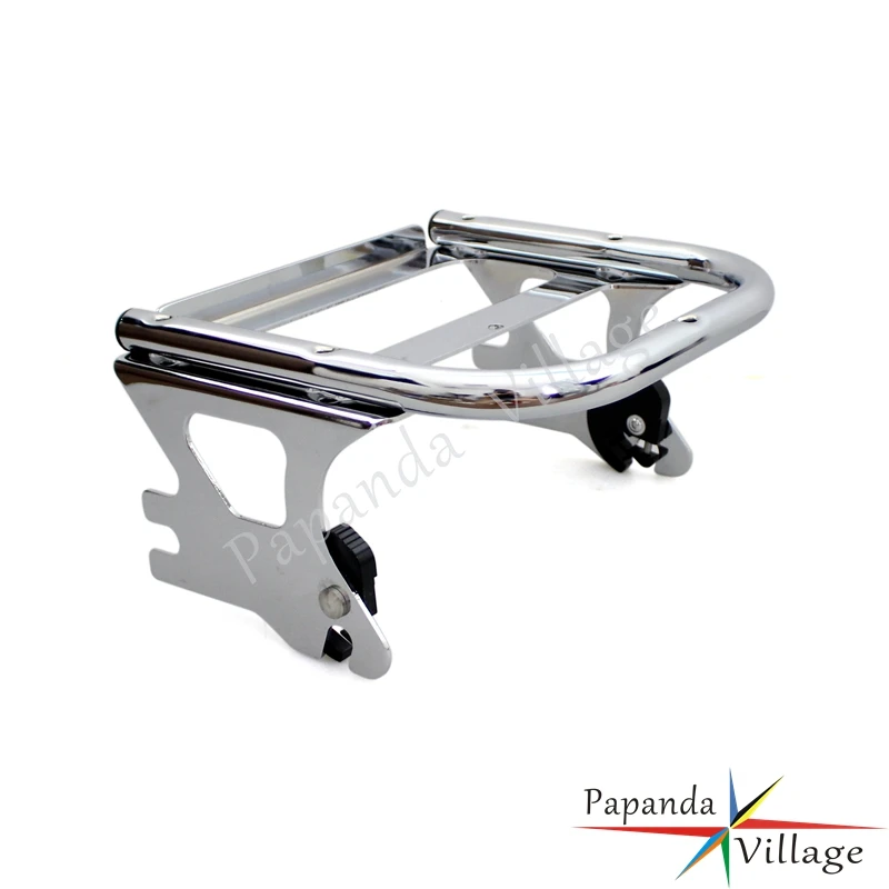 Papanda мотоциклетная хромированная Съемная стойка для багажа с двумя креплениями
