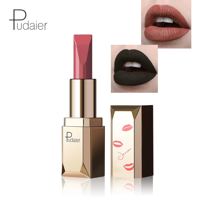 Pudaier Макияж для губ бархатная матовая губная помада водостойкая долговечная 26