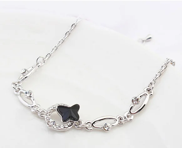 

Romantic Butterfly Crystal From Swarovski Bracelets For Women High Quality Fashion Charms Bracelet Femme Jewelry Accessories