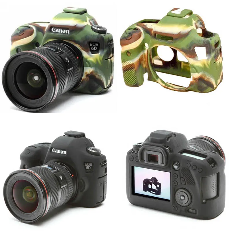 Чехол для камеры Canon EOS 6D мягкий силиконовый резиновый защитный корпус высокое
