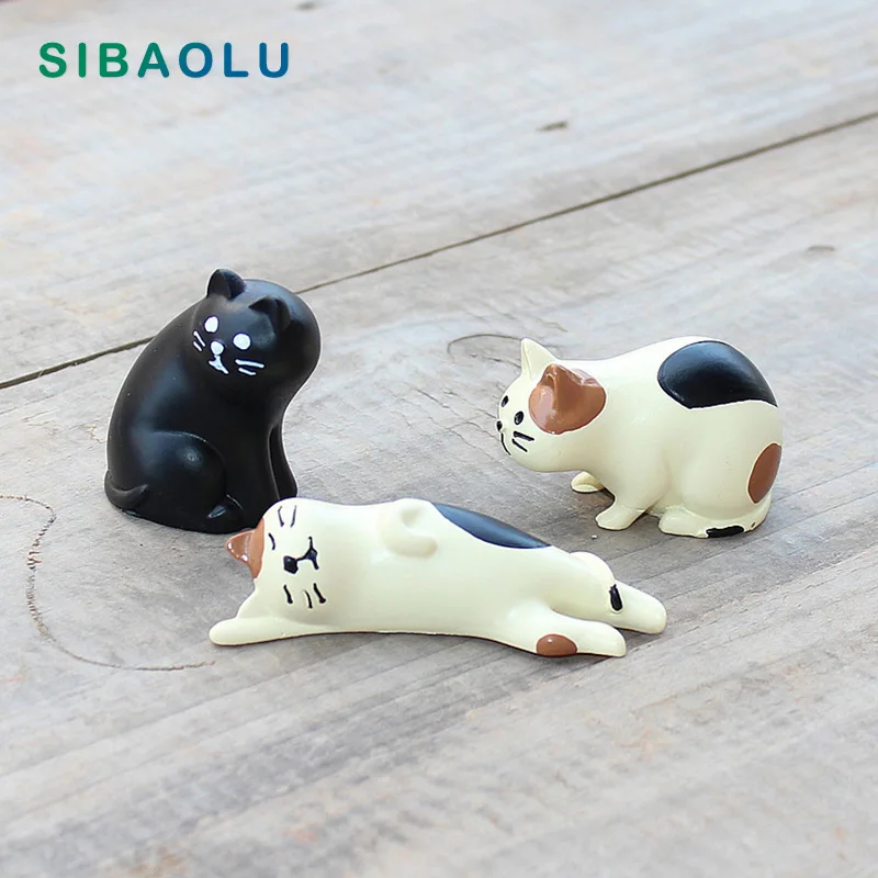 Япония Zakka Decole Кот модель миниатюрная фигурка мультфильм Смола игрушка Свадебный