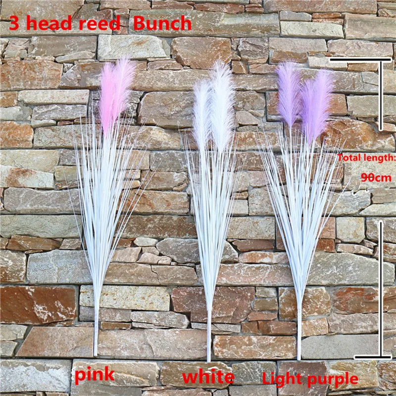 Искусственные цветы 90 см 3 трости тростника аксессуары Декоративные
