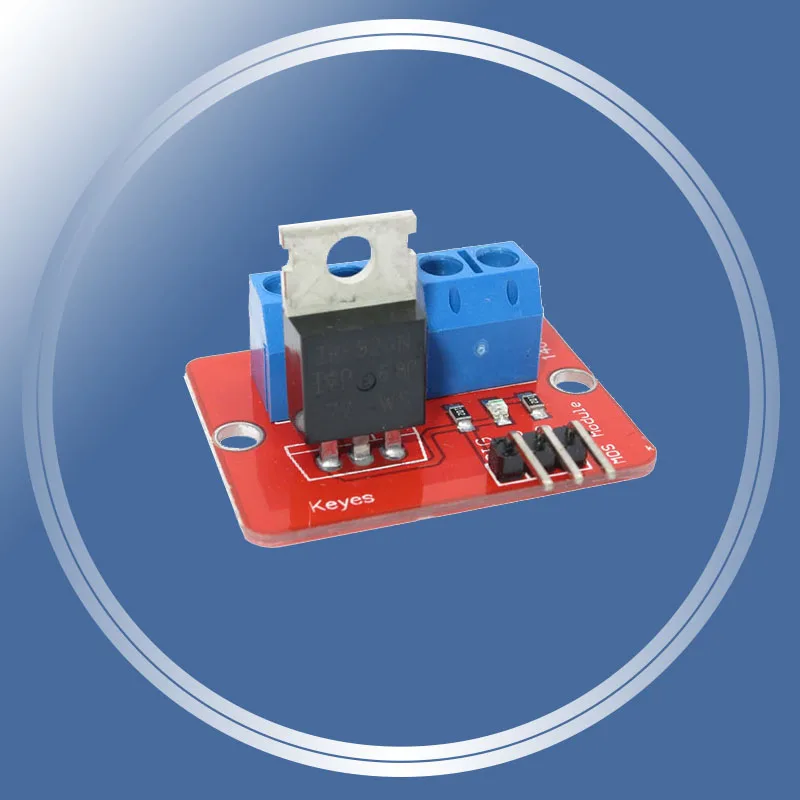 Бесплатная доставка! 5 шт./лот 0 24 В верхняя кнопка Mosfet IRF520 MOS модуль драйвера для
