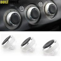 3pc for ford focus 2 3 mondeo 4 c max s max silver air conditioning ac heater climate control switch knobs button accessories