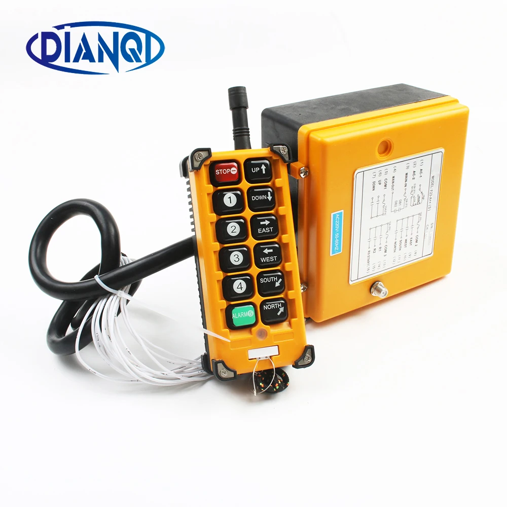 

Industrial Wireless Radio remote controller switch 1receiver+ 1transmitter speed Hoist Crane Lift radio control Crane F23-A++S