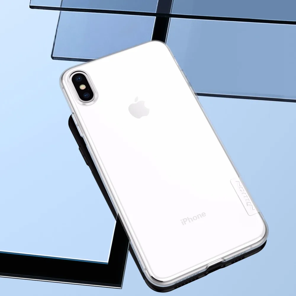 Чехол для Apple iPhone Xs Max XR NILLKIN Nature прозрачный мягкий чехол из ТПУ силиконовый |