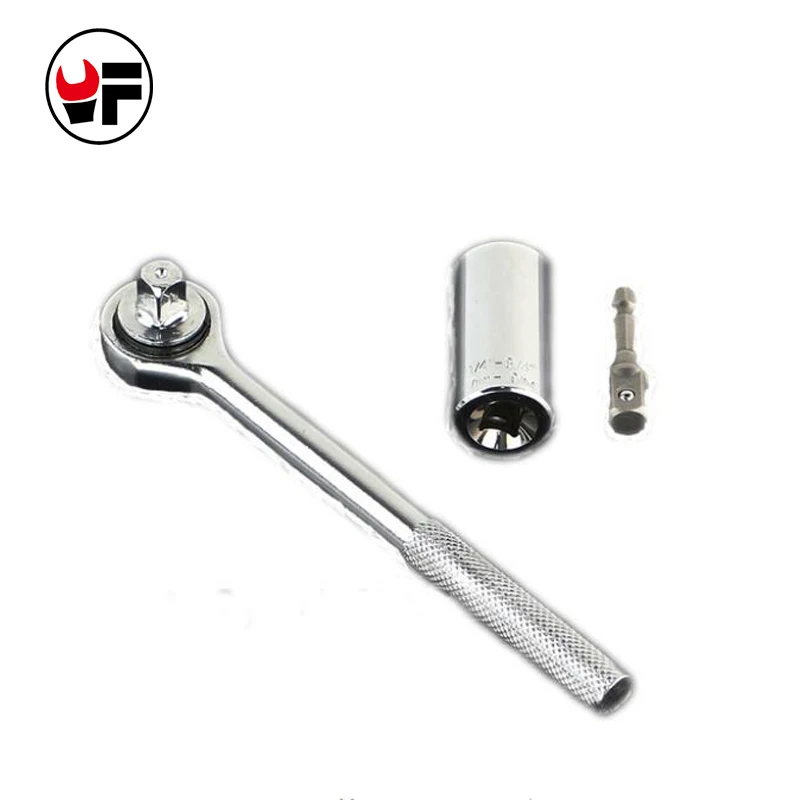 

1/4"-3/4" 7-19mm Universal key Socket Torque Wrench Set Hex Allen head hand Tools Kit Power Drill Adaptor llave carraca D4107
