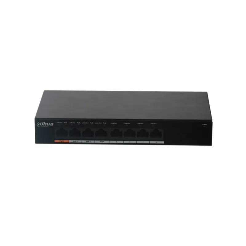 Сетевой видеорегистратор Dahua PFS3008 8GT 60 8 Порты и разъёмы гигабитный переключатель