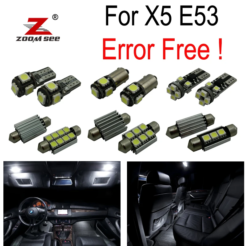 22 шт. светодиодные лампы для номерного знака + внутренний купольный свет полный