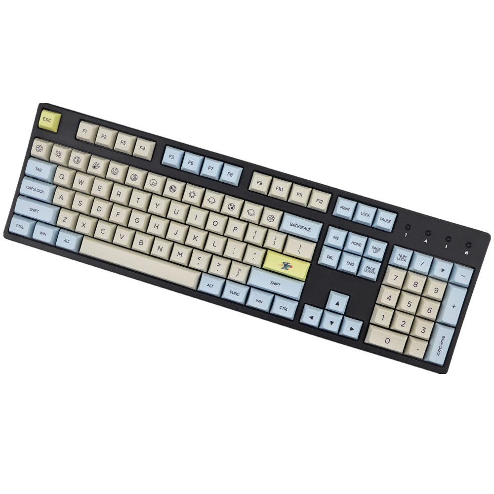 Лунная посадка профиль XDA keycap 121 клавиши краска сублимированная для MX