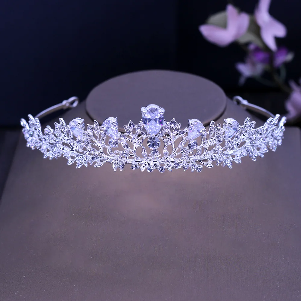 Lindo Espumante Prateado Cristal Big Festa показ Pageant Coroa Tiara Do Casamento De Noiva Acessorios Para o Cabelo|casamento tiara|coroa