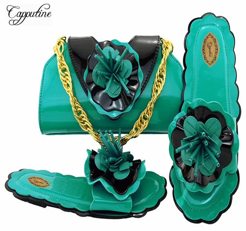 Capputine золото Цвет Новое поступление Новинка модная дамская обувь и сумочки Итальянская обувь с подходящая Сумочка для вечерние m10532