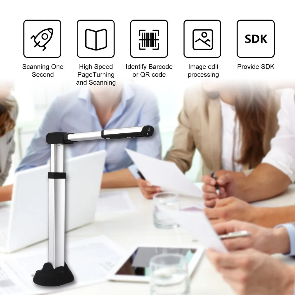 Сканер Eloam S1800A2AF для документов с камерой 15 0 МП автофокус USB 3 портативный A2