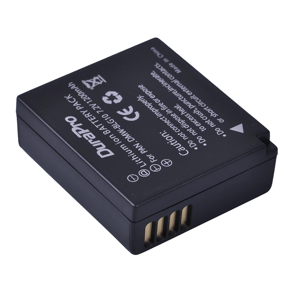 Аккумулятор для камеры DuraPro BLG10 2 шт. Panasonic LUMIX GF5 GF6 GX7 LX100 GX80 GX85 D Lux (тип 109)|lx100 battery|gx7