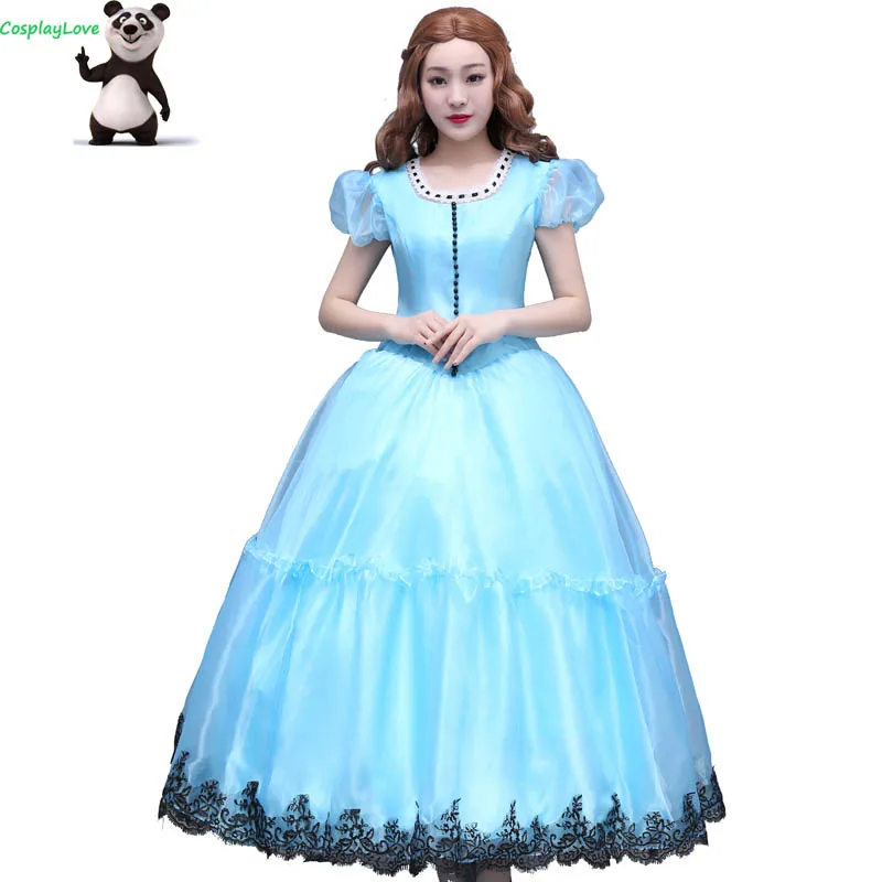 Косплей Любовь Фильм Алиса в стране чудес на заказ Kingsleigh платье Костюм для детей