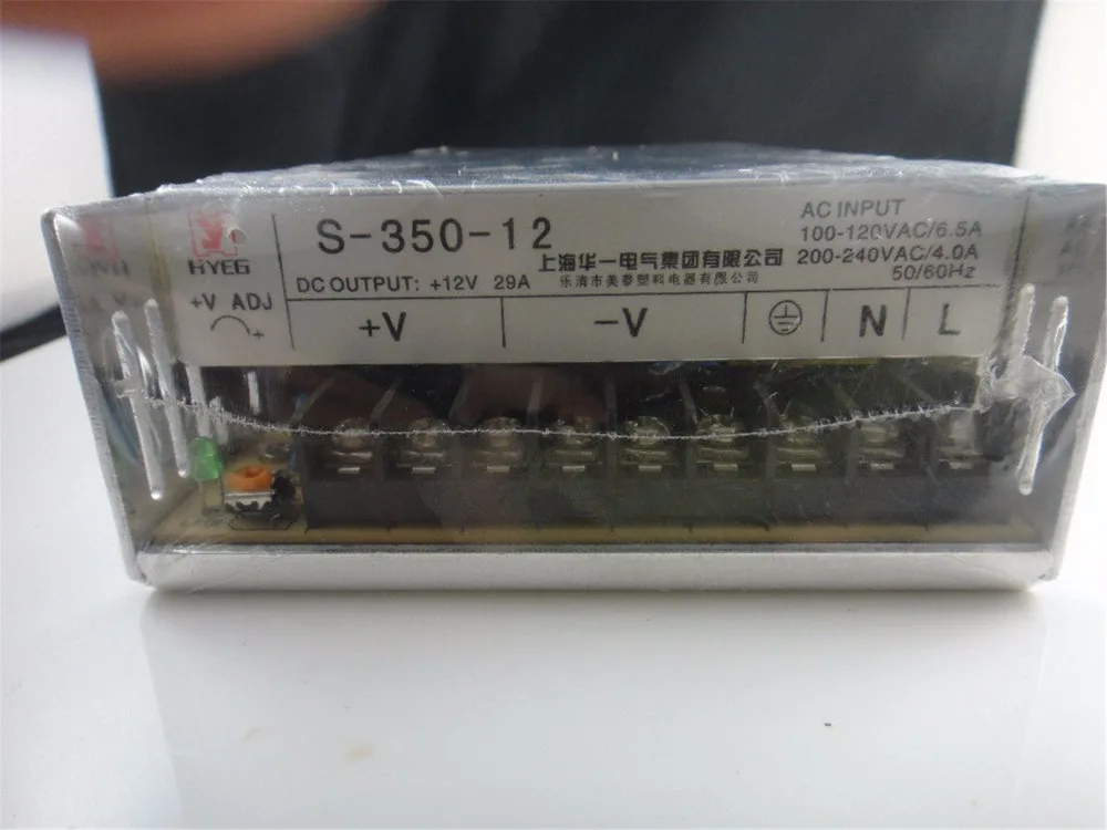S-360-12 источник питания постоянного тока вход 110/220vac выход 12VDC 29A 350W Регулируемый