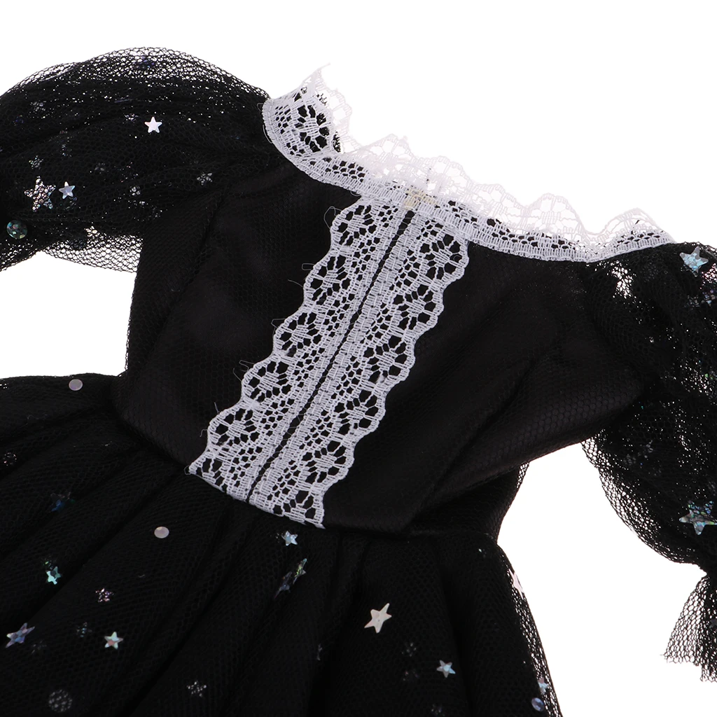Модное платье принцессы Gauzy для 1/3 BJD 60 см вечерние куклы черное с декором | Игрушки