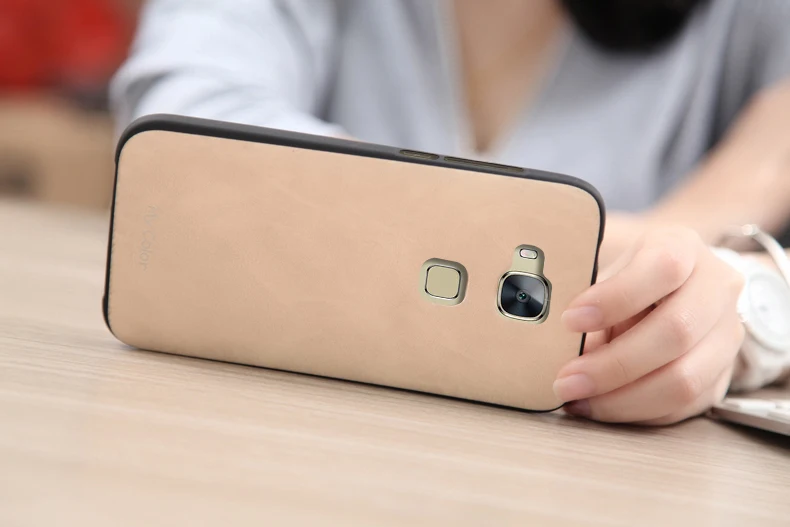 Для huawei g8 case cover тпу + pu кожи задней обложки протектор чехлы для g7 plus ультра тонкий