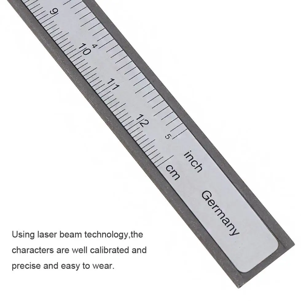 

120mm Mini Carbon Steel Measuring Vernier Caliper Ruler with 0.1mm / 0.063in Accuracy and Sliding Wheel