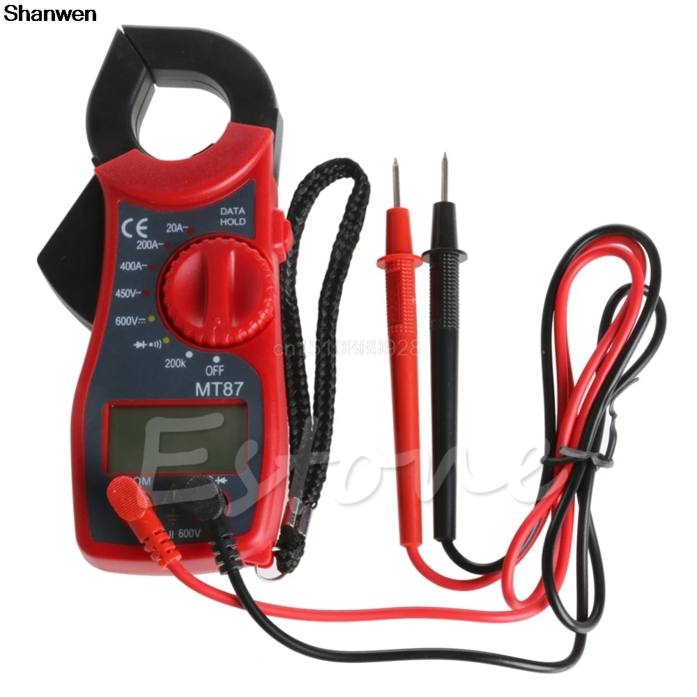 

Digital Clamp Multimeter AC Voltmeter Ammeter LCD Ohmmeter Tester Meter New