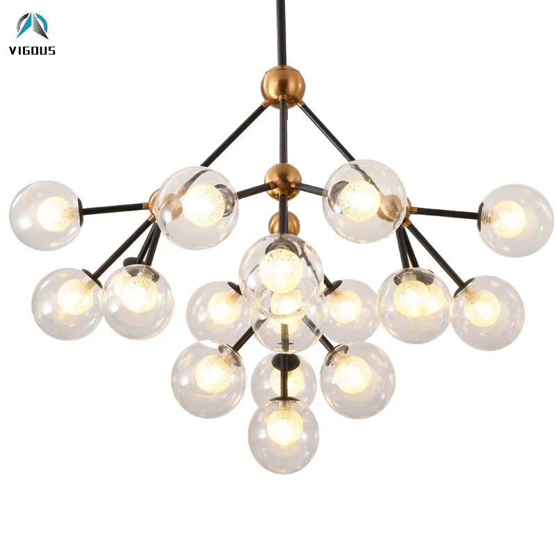 

Branch Modo Double Glass Shades G9 Led Chandelier Lustre Luminarias Lighting Fixtures Living Room Pendant Chandelier Lighting