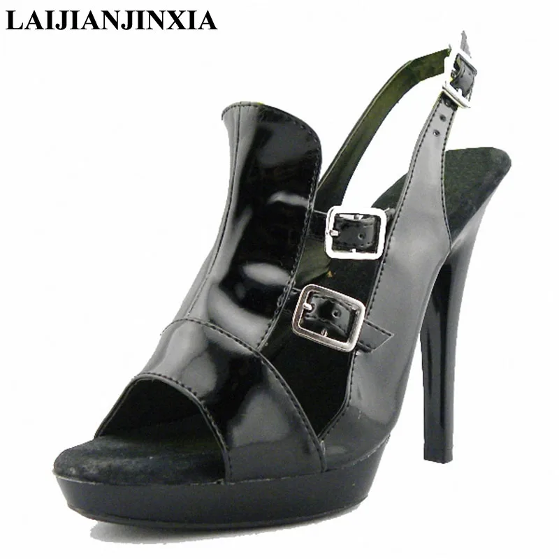 LAIJIANJINXIA New Sexy Strap Style Women 13cm High Heels Platform Sandals Night Club Party Dancing Shoes Pole Dance Shoes