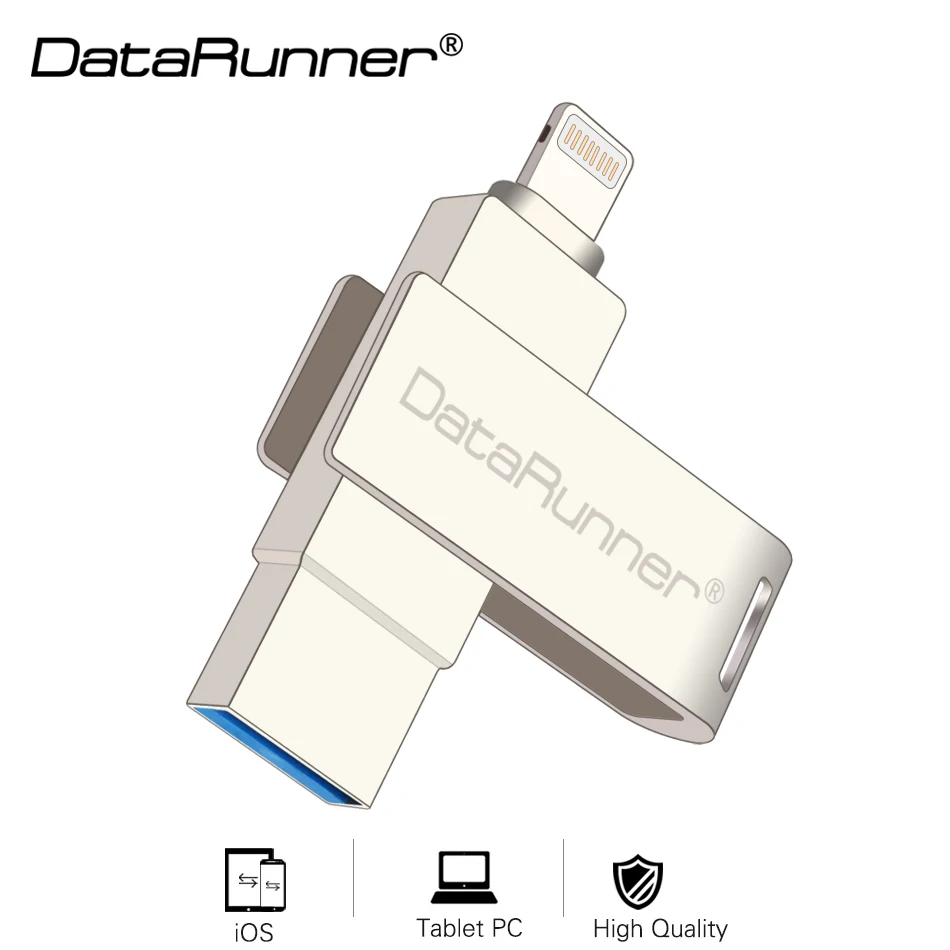 DataRunner OTG Usb флеш накопитель 128 ГБ 8 16 32 64 Гб внешний 2 в 1 USB флешка 3 0 флэш диск|USB
