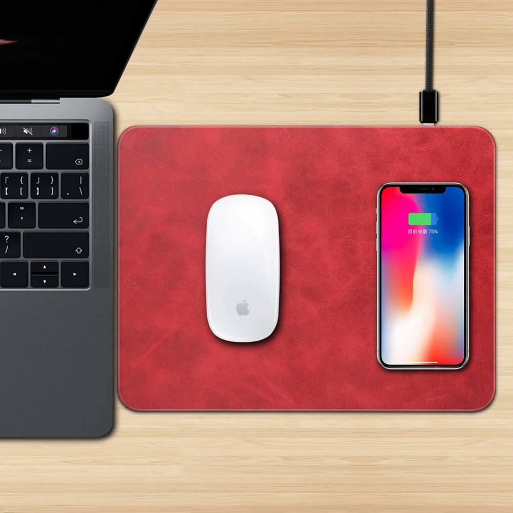 Новые продукты беспроводное зарядное устройство Qi коврик для мыши iPhone X 8 Plus Samsung S8