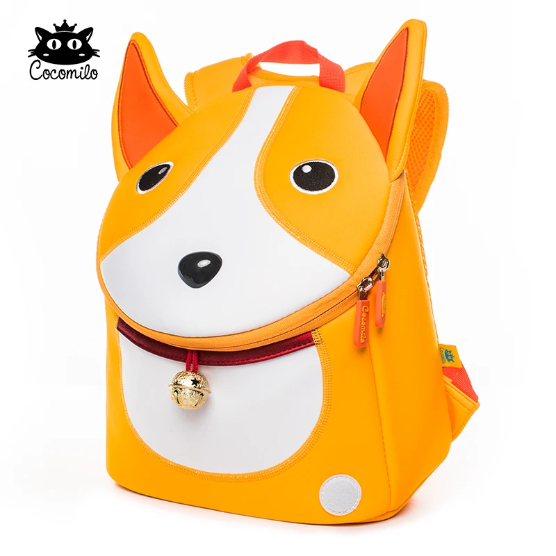 Cocomilo Waterproof 3D Dog Pattern Anti-lost School Bag Dog Ears Little Kids Kindergarten Backpack Zoo Animal Toddler Bag Boys