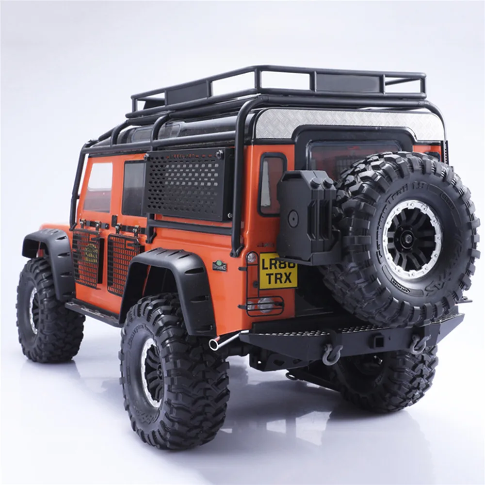 Металлическая антенна на заднюю часть крыши, отделка Панель для Traxxas TRX4 TRX-4 Land Rover Defender D110 Нержавеющая сталь RC защита для автомобиля декоративная тарелка